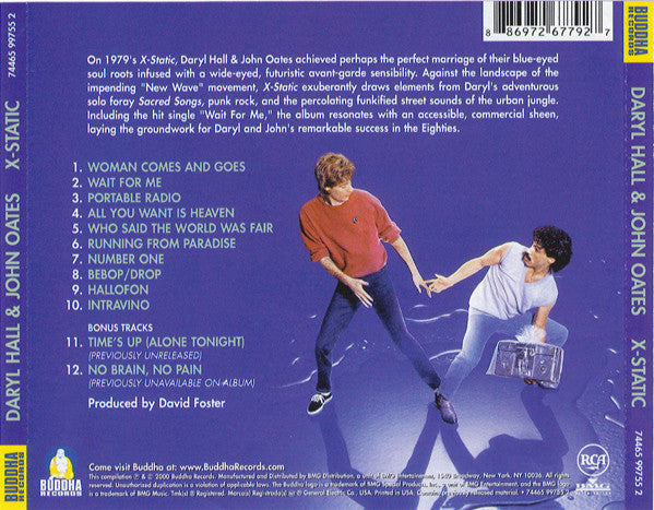 Daryl Hall & John Oates : X-Static (CD, Album, RE, RM)