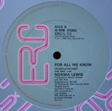 Norma Lewis : For All We Know (12")