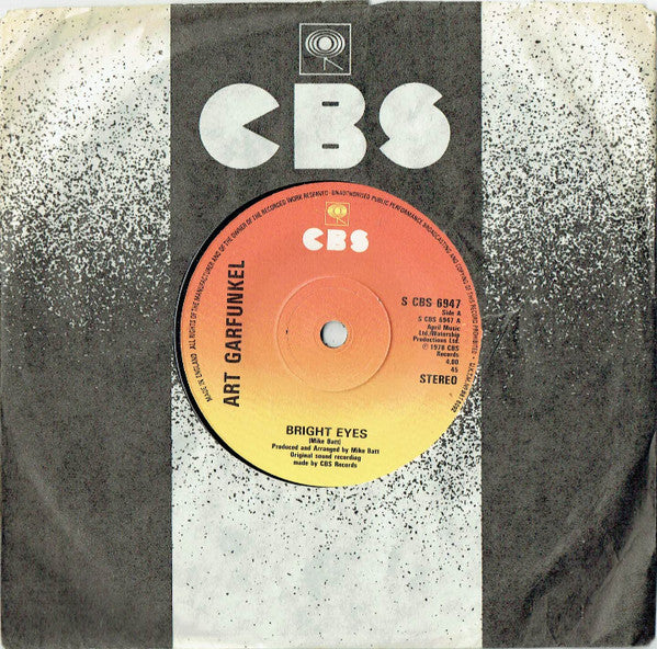 Art Garfunkel - Bright Eyes (7) (Good (G)) - DaddyPop