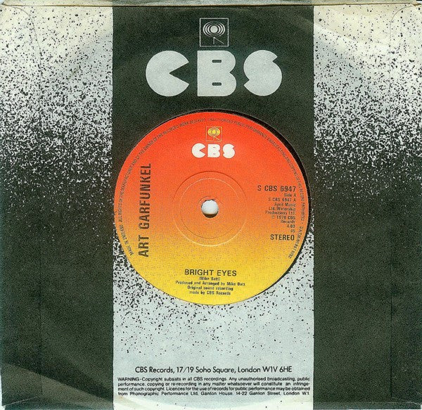Art Garfunkel - Bright Eyes (7) (Good (G)) - DaddyPop