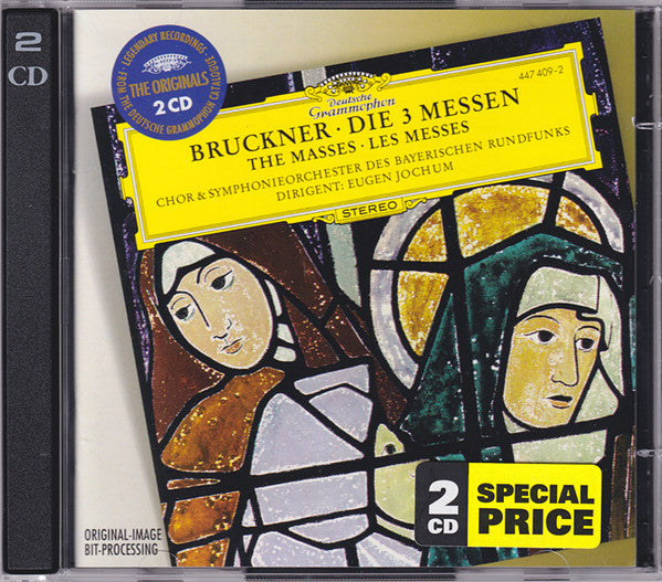 Anton Bruckner - Chor Des Bayerischen Rundfunks & Symphonie-Orchester Des Bayerischen Rundfunks, Eugen Jochum : Die 3 Messen = The Masses = Les Messes (2xCD, Comp, RM)
