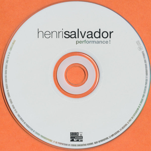 Henri Salvador : Performance ! (CD, Album)