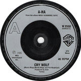 a-ha : Cry Wolf (7", Single, Sil)