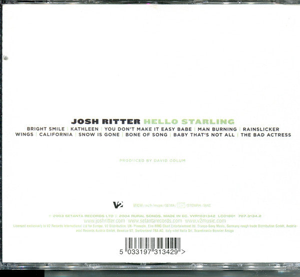 Josh Ritter : Hello Starling (CD, Album, Ltd + CD, EP)