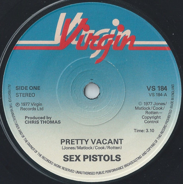 Sex Pistols : Pretty Vacant (7", Single)