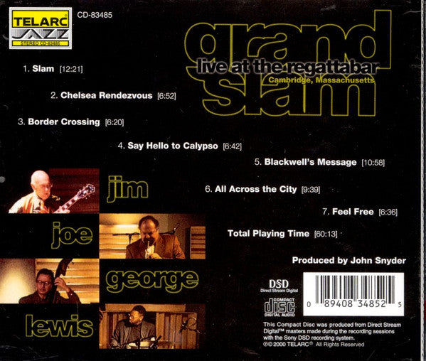 Jim Hall, Joe Lovano, George Mraz, Lewis Nash : Grand Slam (CD, Album)