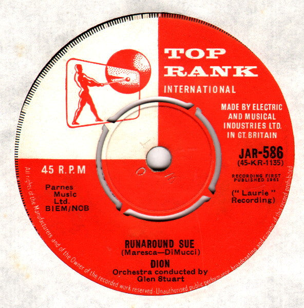 Dion (3) : Runaround Sue (7", Single)