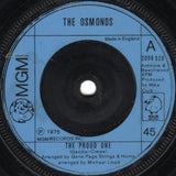 The Osmonds : The Proud One (7", Single, Blu)