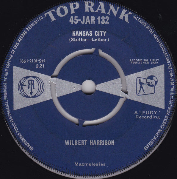Wilbert Harrison : Kansas City (7", Single, 4-P)