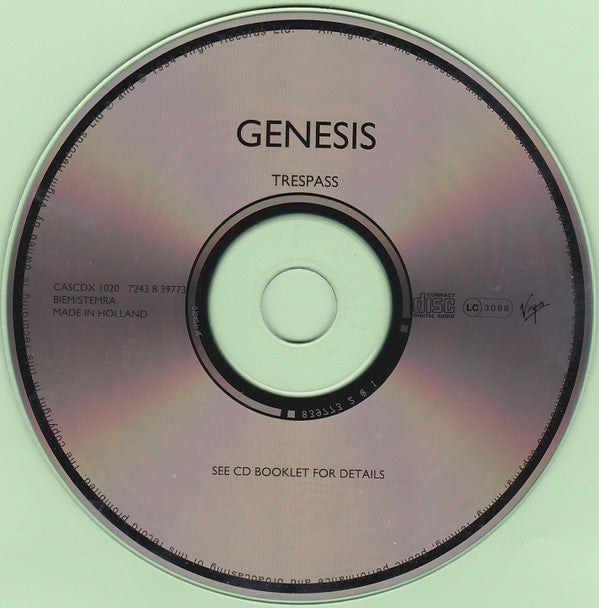 Genesis : Trespass (CD, Album, RE, RM)