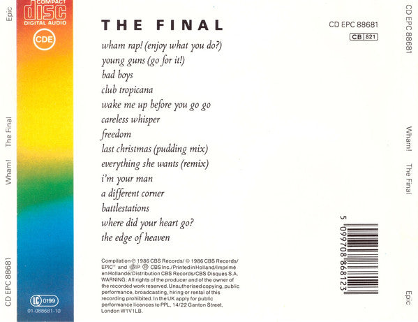 Wham! : The Final (CD, Comp, RE)