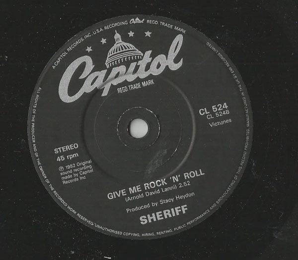 Sheriff (3) : When I'm With You (7", Single)