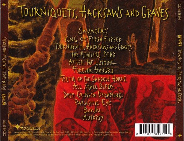 Autopsy (2) : Tourniquets, Hacksaws And Graves (CD, Album, Sli)