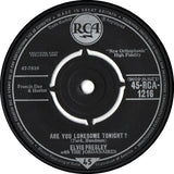 Elvis Presley With The Jordanaires : Are You Lonesome Tonight? (7", Single)
