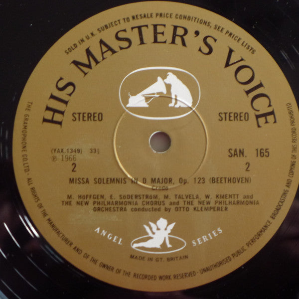 Ludwig Van Beethoven - Otto Klemperer, Elisabeth Söderström • Marga Höffgen • Waldemar Kmentt • Martti Talvela, New Philharmonia Chorus • New Philharmonia Orchestra : Missa Solemnis (2xLP + Box)