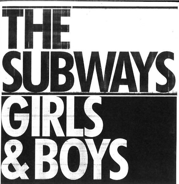 The Subways : Girls & Boys (CDr, Single, Promo, Car)