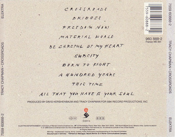 Tracy Chapman : Crossroads (CD, Album)