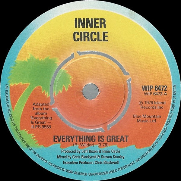 Inner Circle : Everything Is Great (7", Single, Pic)
