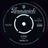 Brenda Lee : As Usual / Lonely Lonely Lonely Me (7", Single)