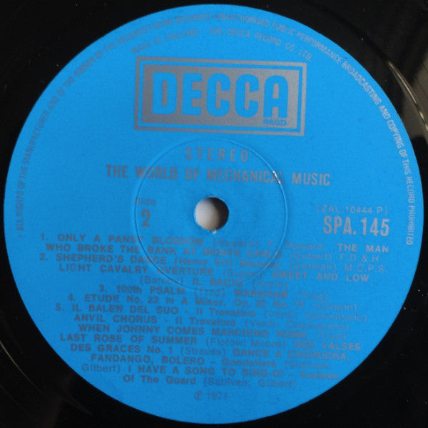 Various : The World Of Mechanical Music (LP)