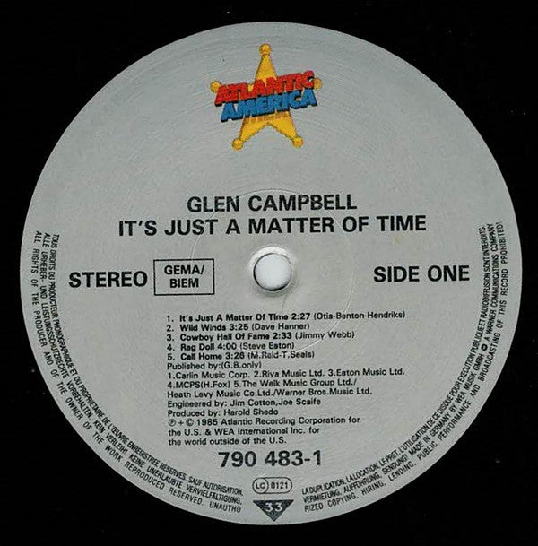 Glen Campbell : It's Just A Matter Of Time (LP, Album)