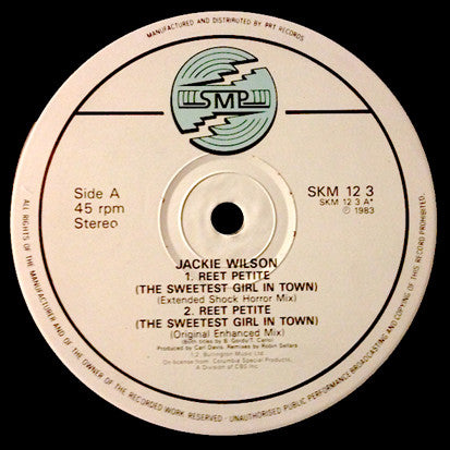 Jackie Wilson : Reet Petite (The Sweetest Girl In Town) (12", Single, RE, P.R)