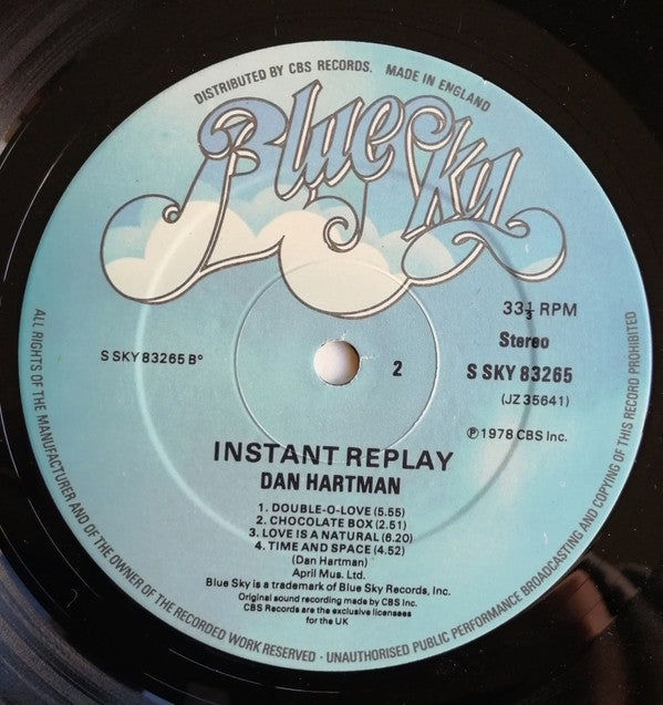 Dan Hartman : Instant Replay (LP, Album)