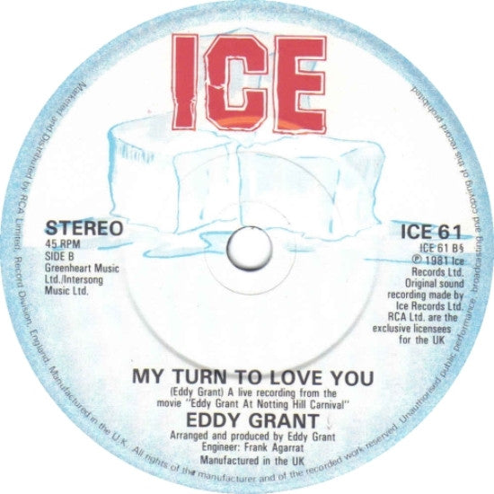 Eddy Grant : Romancing The Stone (7", Sol)