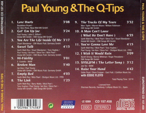 Paul Young And The Q Tips : Paul Young And The Q-Tips (CD)