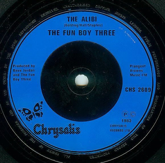 Fun Boy Three : The Telephone Always Rings (7", Single, Blu)
