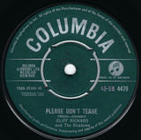 Cliff Richard & The Shadows : Please Don't Tease (7", Single)
