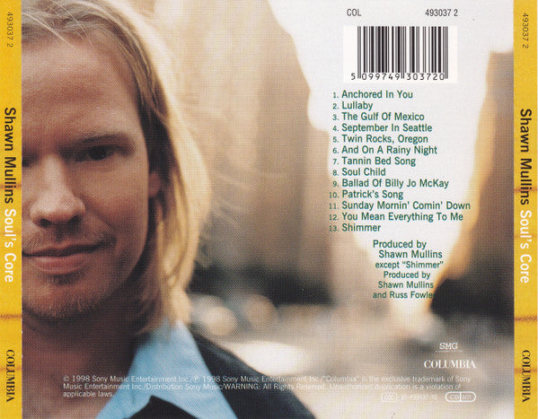 Shawn Mullins : Soul's Core (CD, Album)