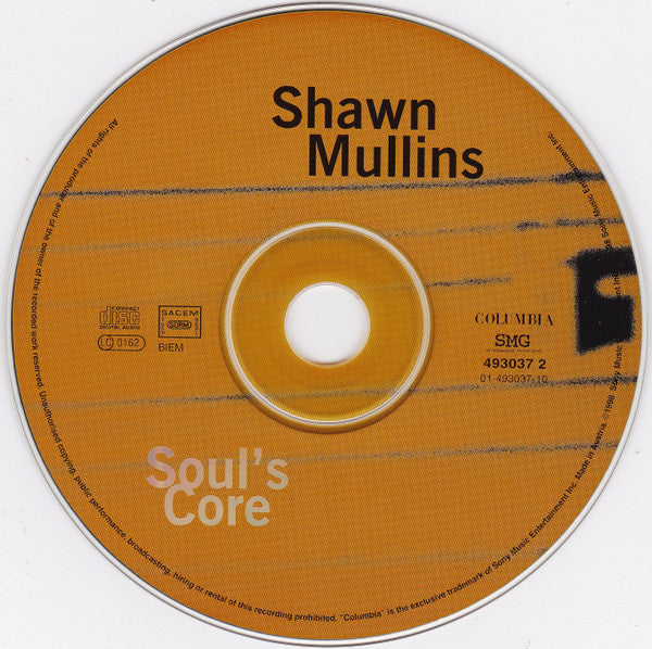 Shawn Mullins : Soul's Core (CD, Album)