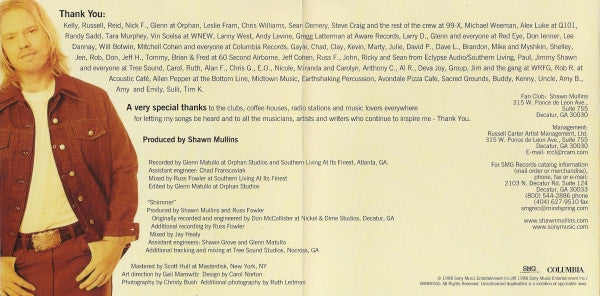 Shawn Mullins : Soul's Core (CD, Album)