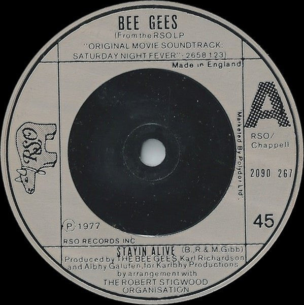 Bee Gees : Stayin' Alive (7", Single, Com)