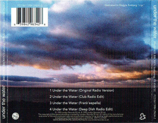 Brother Brown Featuring Frank'ee : Under The Water (CD, Single, PMD)