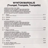 Joseph Haydn • Johann Nepomuk Hummel • Leopold Mozart, Wynton Marsalis, National Philharmonic Orchestra, Raymond Leppard : Trumpet Concertos (CD)