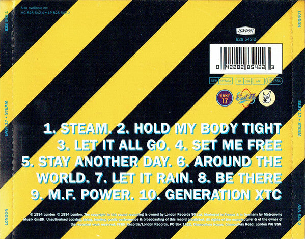 East 17 : Steam (CD, Album)