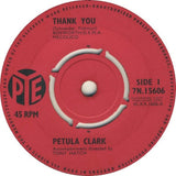 Petula Clark : Thank You (7", Single)