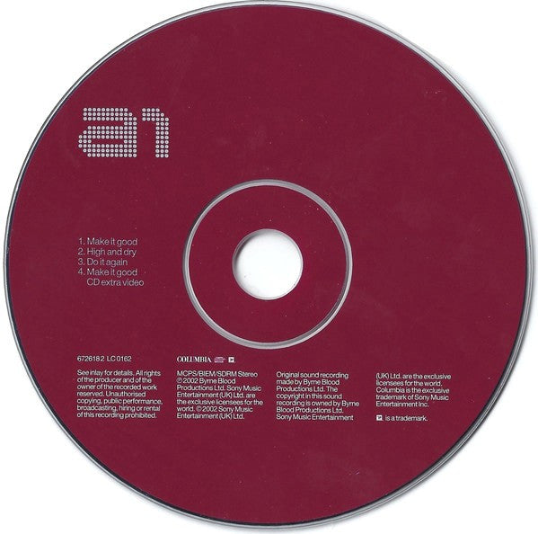 A1 - Make It Good (CD) (Very Good Plus (VG)) - DaddyPop