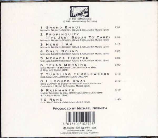 Michael Nesmith & The First National Band : Nevada Fighter (CD, Album, RE)