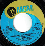 Jimmy Osmond With Mike Curb Congregation : Long Haired Lover From Liverpool (7", Single, Styrene)