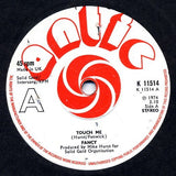 Fancy (3) : Touch Me (7", Single, Sol)