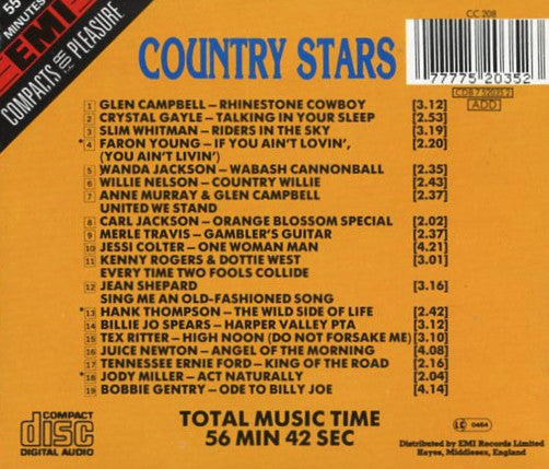 Various : Country Stars (CD, Comp)