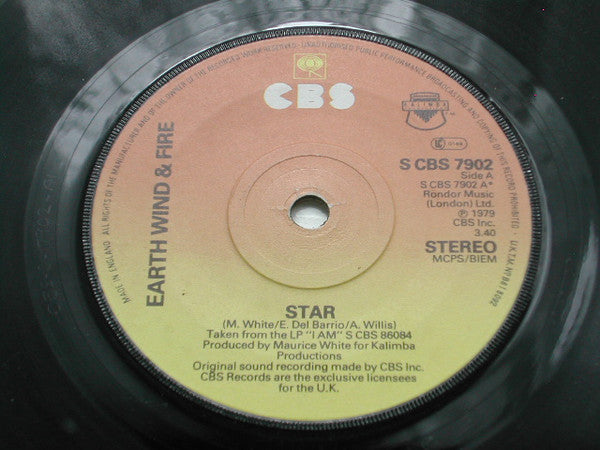 Earth, Wind & Fire : Star (7", Sol)