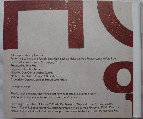 Hot Feet : Wood House (CD, EP)