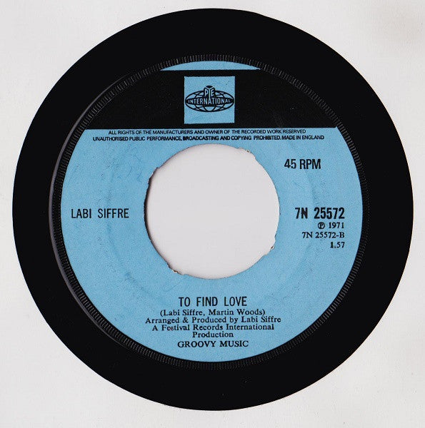 Labi Siffre : It Must Be Love  (7", Single, 4-P)