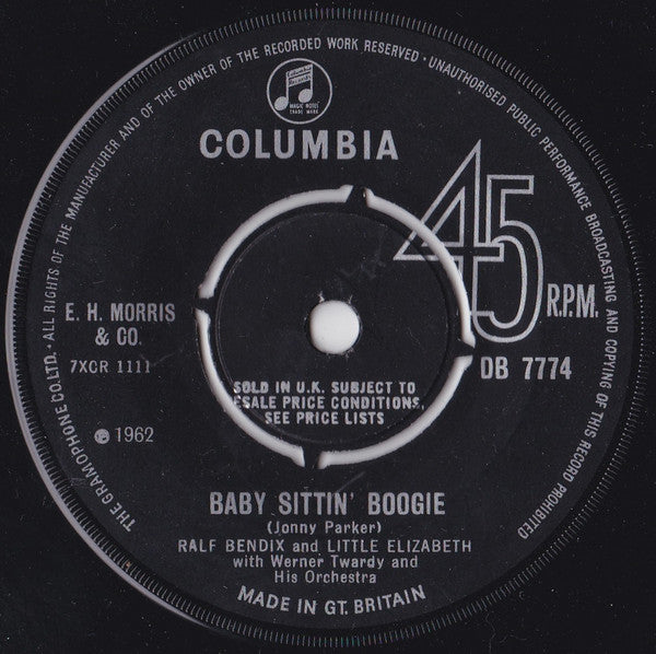 Ralf Bendix And Die Kleine Elisabeth : Baby Sittin' Boogie (7", Single)