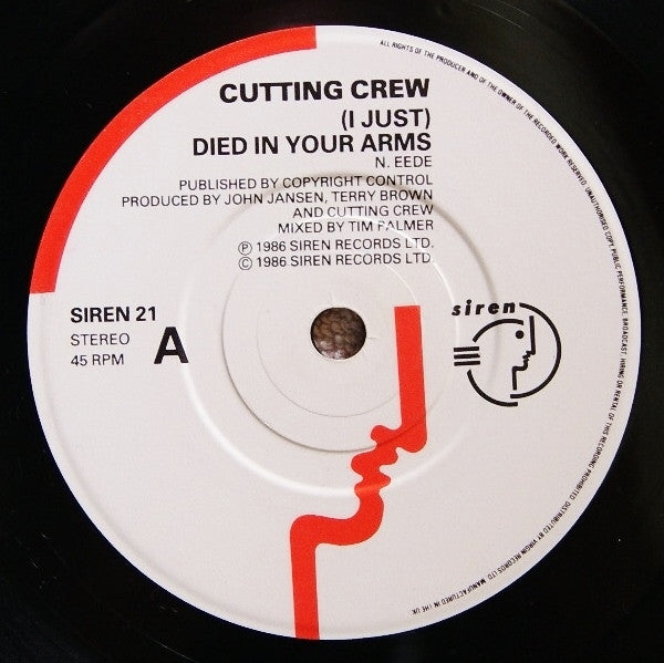 Cutting Crew : (I Just) Died In Your Arms / I've Been In Love Before (2x7", Ltd)