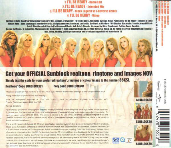 Sunblock (2) : I'll Be Ready (CD, Single, Enh)